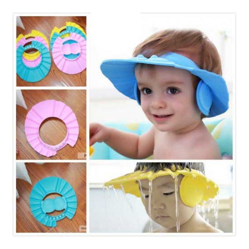 1 Pack Of 2 Adjustable Kids Shower Cap in Pakistan